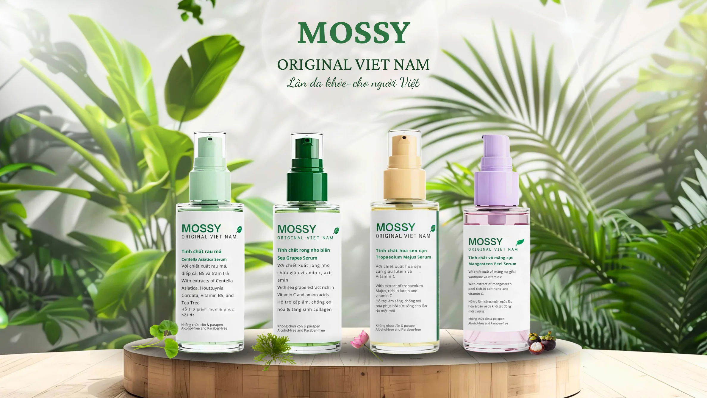 Bộ nhận diện thương hiệu mỹ phẩm MOSSY
